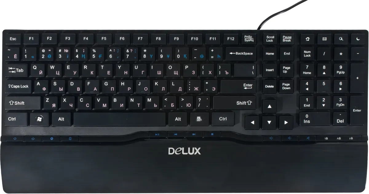 

Клавиатура Delux Digion PTDLK1882U Black-Green