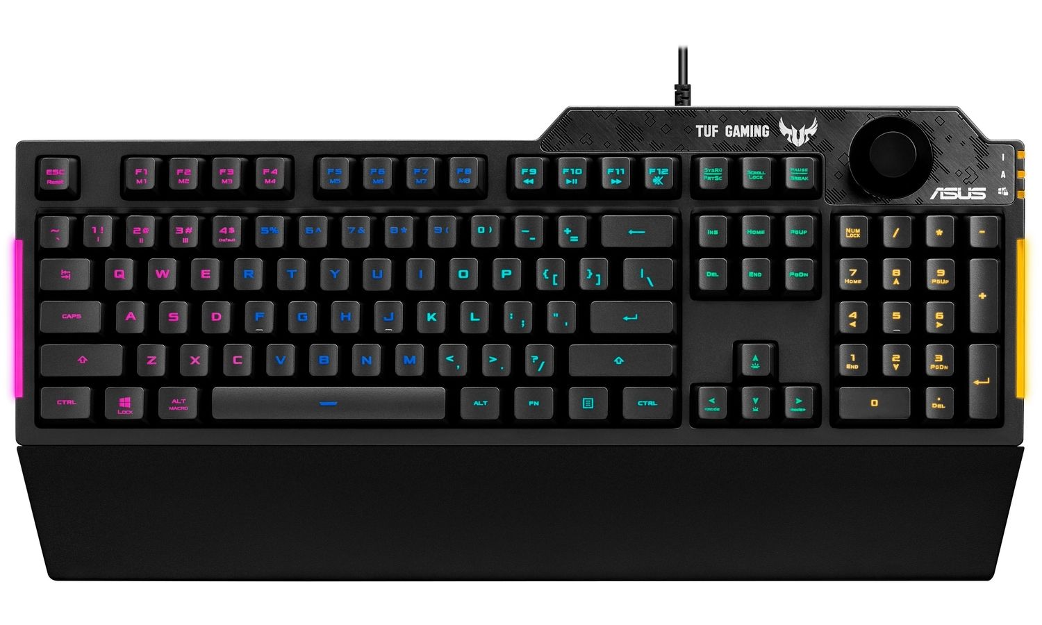 Клавиатура Asus TUF Gaming K1 чёрная (90MP01X0-BKRA00) клавиатура asus f82 k40 p80 x8 чёрная