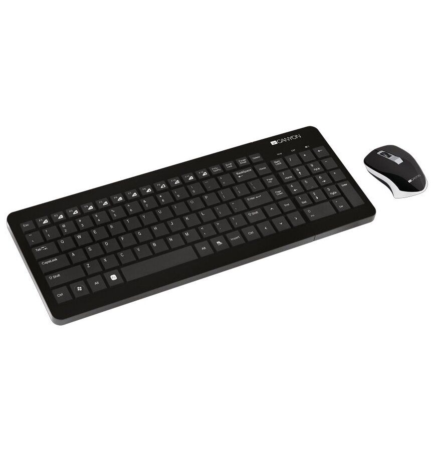 Набор клавиатура+мышь Canyon CNS-HSETW3-RU черный