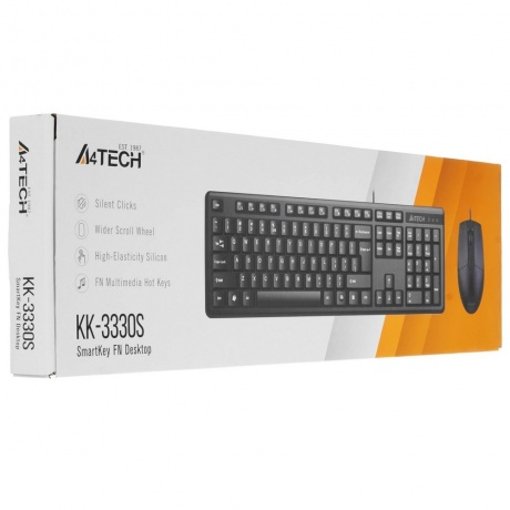 Набор Клавиатура + мышь A4Tech KK-3330S черный - фото 14