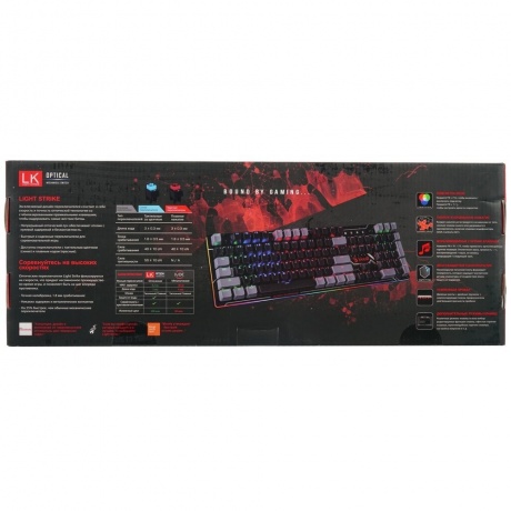 Клавиатура A4Tech Bloody B808N черный/серый - фото 9