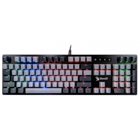 Клавиатура A4Tech Bloody B828N черный/серый - фото 1