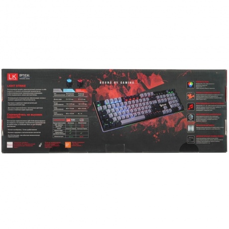 Клавиатура A4Tech Bloody B828N черный/серый - фото 8