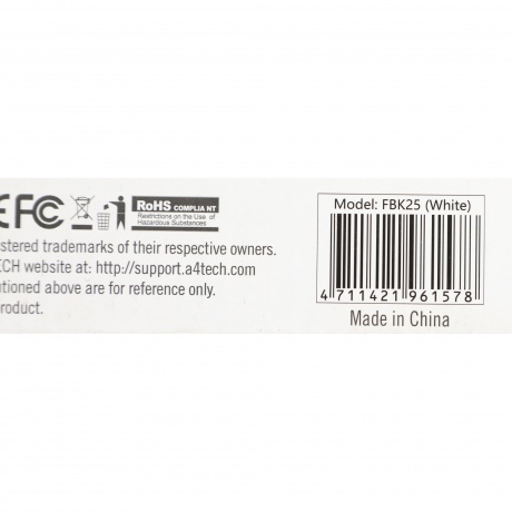 Клавиатура A4Tech Fstyler FBK25 белый/серый - фото 16