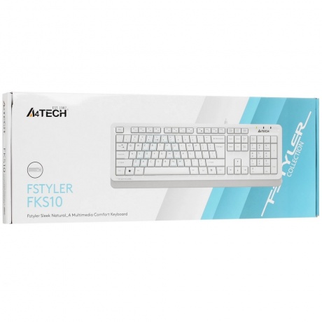 Клавиатура A4Tech Fstyler FKS10 белый/серый - фото 7