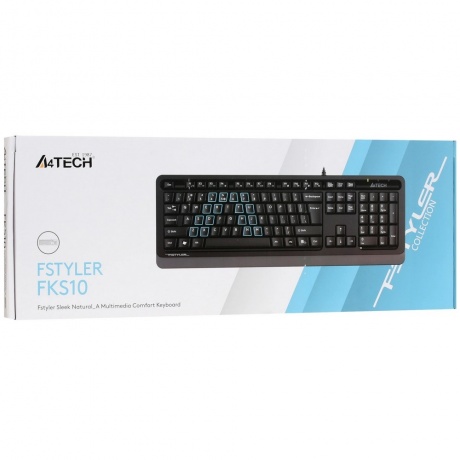 Клавиатура A4Tech Fstyler FKS10 черный/серый - фото 7