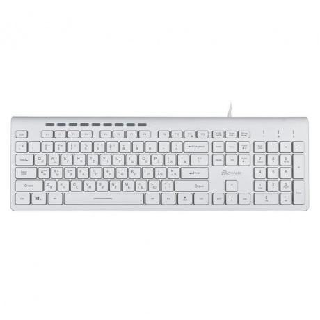 Клавиатура Oklick 490ML белый USB - фото 6