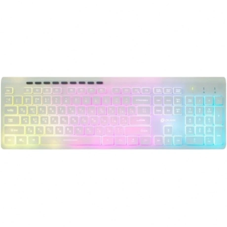 Клавиатура Oklick 490ML белый USB