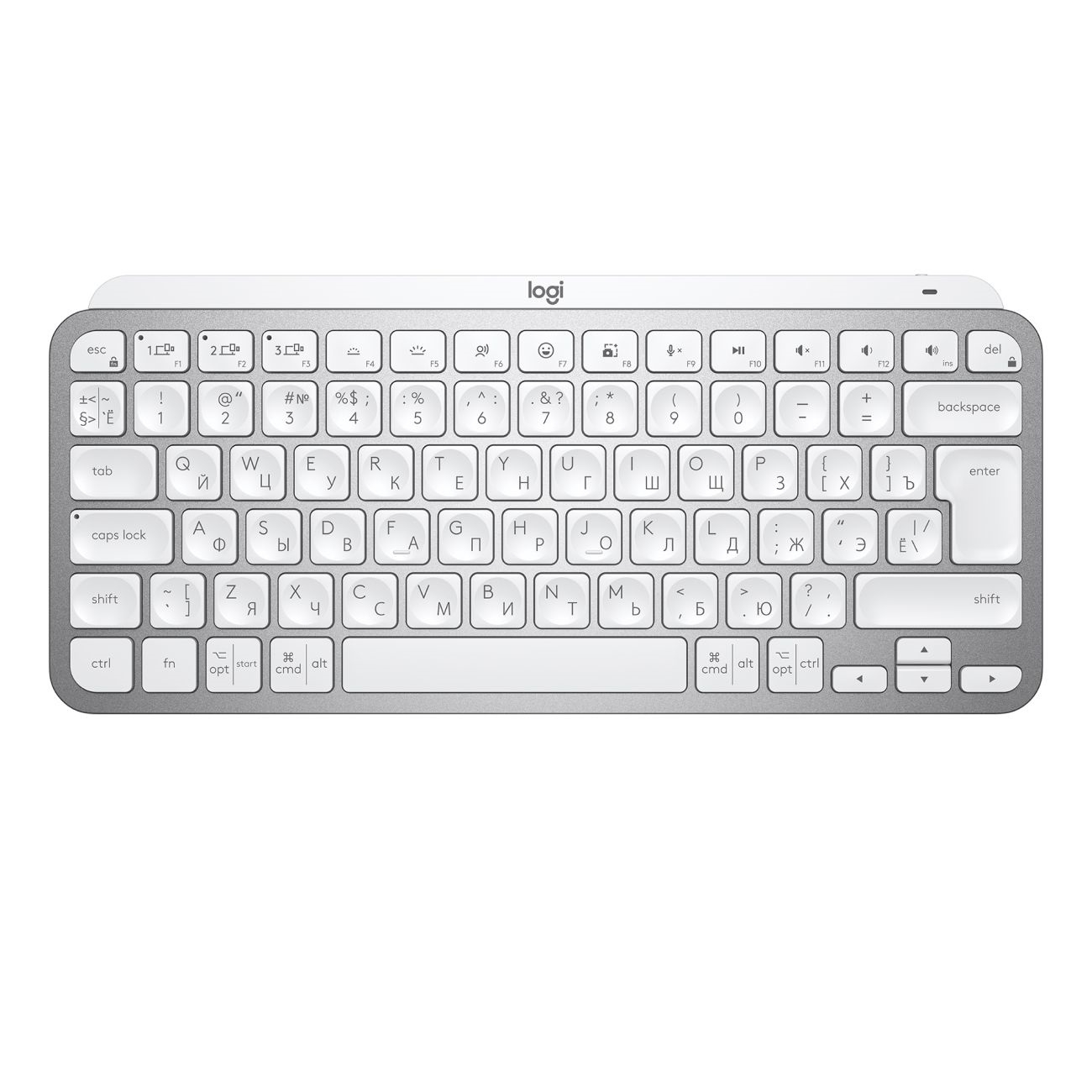 Клавиатура Logitech MX Keys MINI Pale Grey (920-010502) тонер чип для sharp mx b42ct mx b42t mx b42ft mx b42ft mx b42nt1