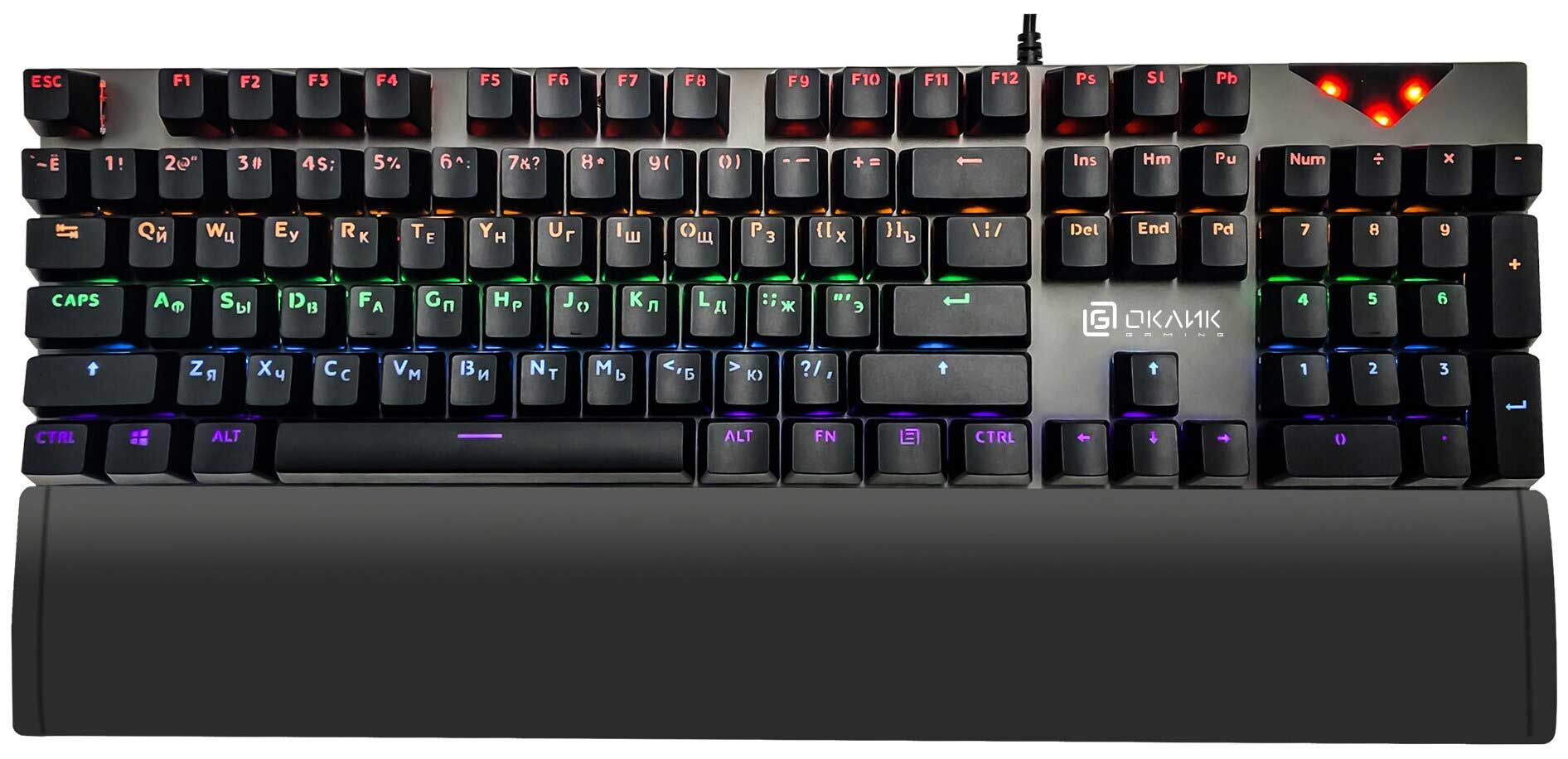 Клавиатура Oklick 935G Ragnar черный цена и фото