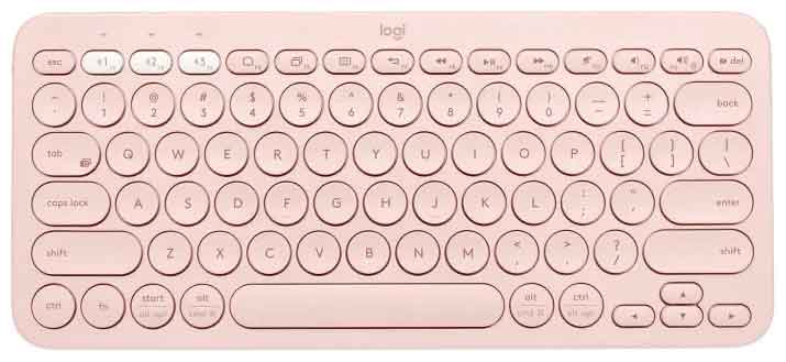 Клавиатура Logitech K380 Rose Wireless (920-010569) беспроводная клавиатура для smart tv logitech k400 plus with touch bar 920 007147
