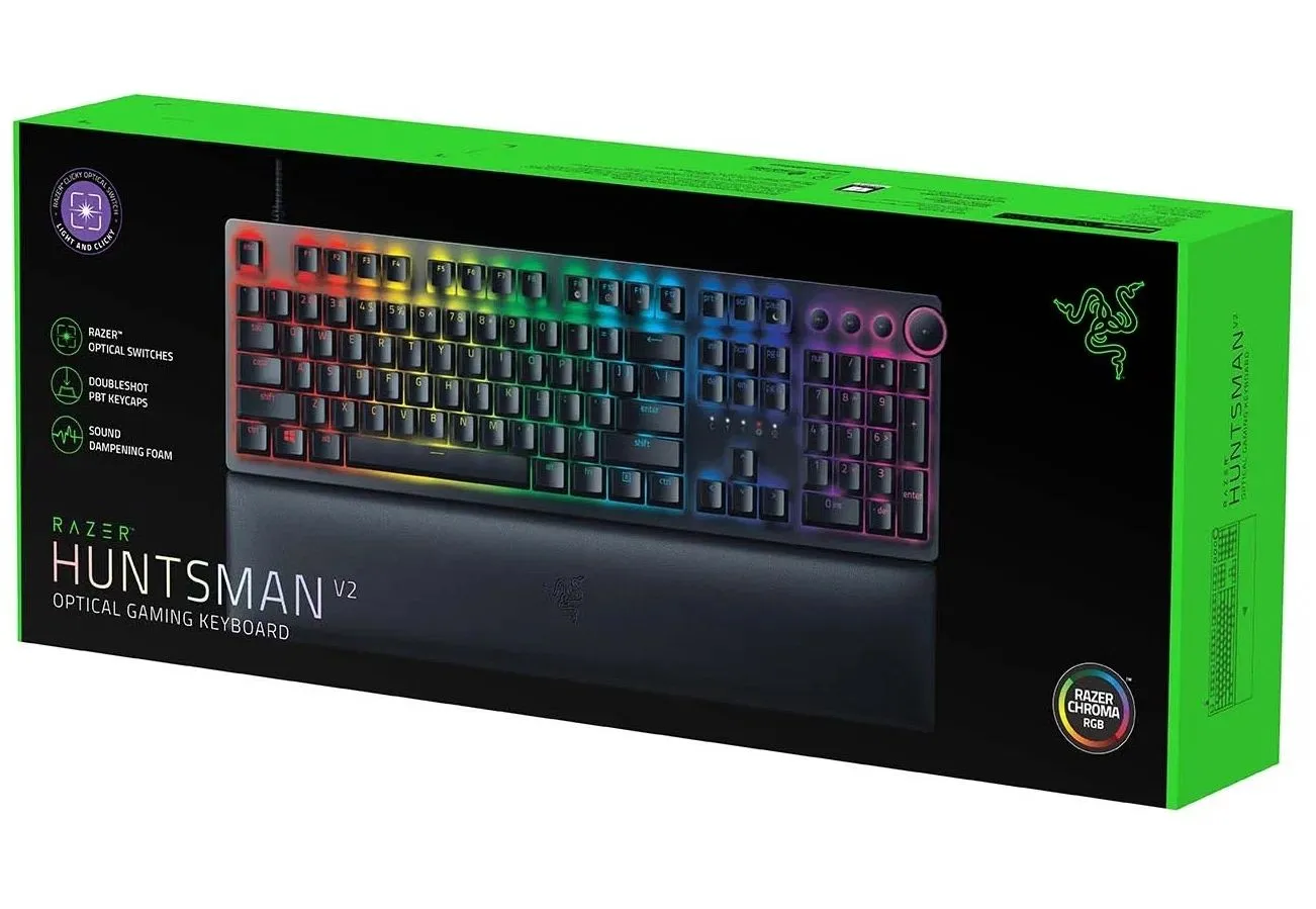 Клавиатура Razer Huntsman V2 Purple Switch (RZ03-03931300-R3R1) - фото 9
