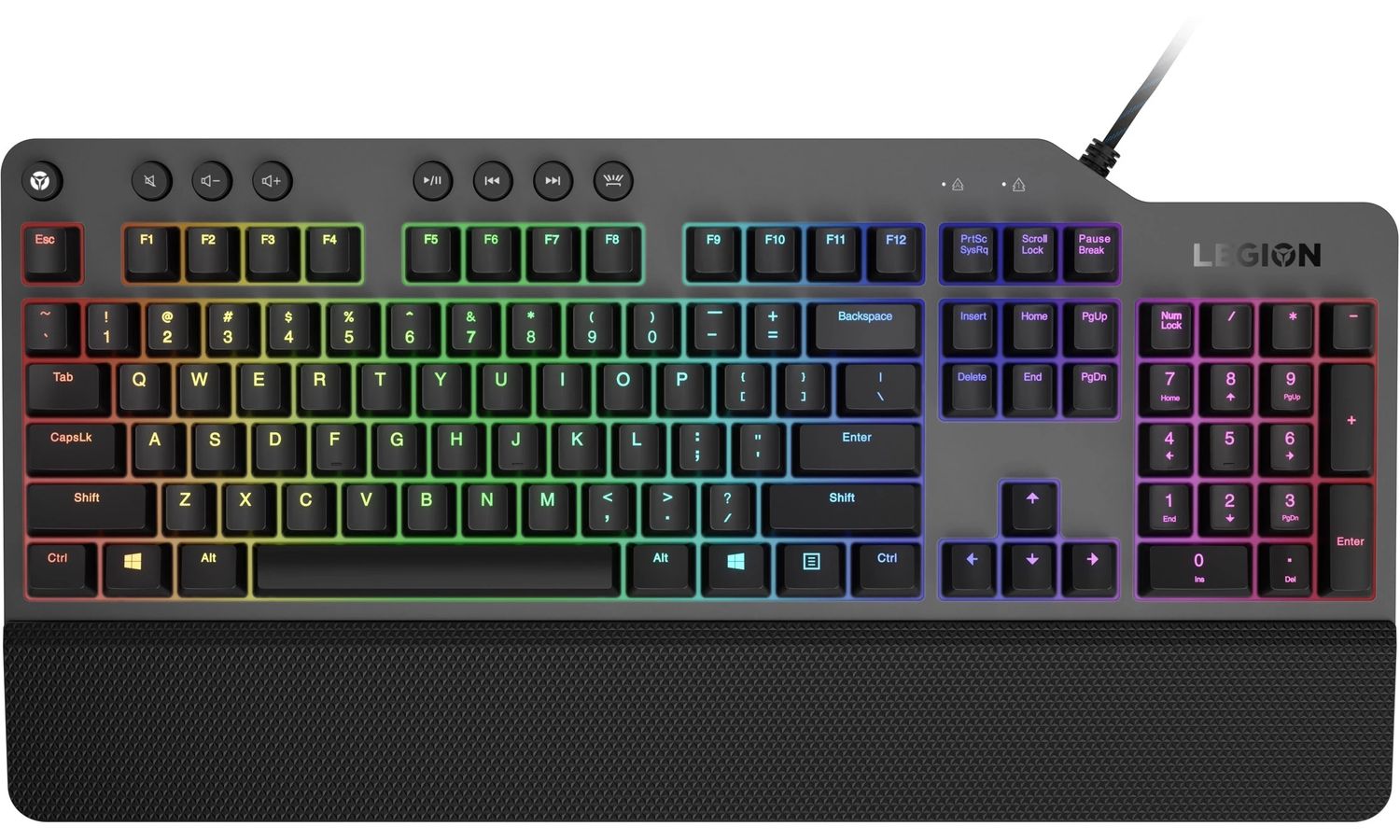 цена Клавиатура Lenovo Legion K500 RGB черный (GY40T26479)