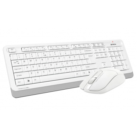 Клавиатура + мышь A4Tech Fstyler FG1012 белый - фото 3
