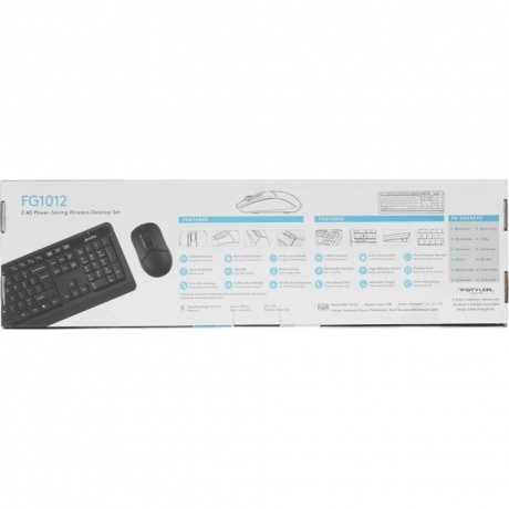 Клавиатура + мышь A4Tech Fstyler FG1012 черный - фото 29