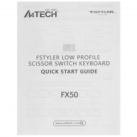 Клавиатура A4Tech Fstyler FX50 серый - фото 7
