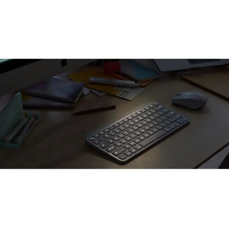 Клавиатура Logitech MX Keys Mini темно-серый/черный (920-010501) - фото 5