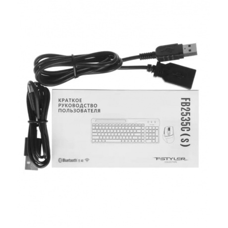 Клавиатура + мышь A4Tech Fstyler FB2535C черный/серый - фото 8