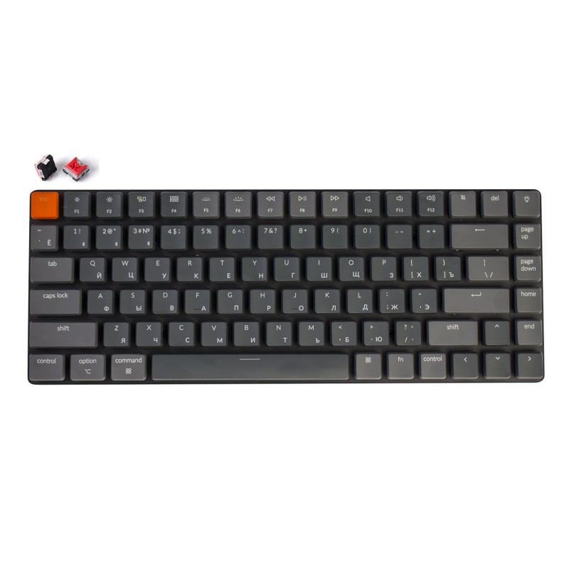 

Клавиатура Keychron K3 Red Switch (K3E1) 84 клавиши, RGB подсветка