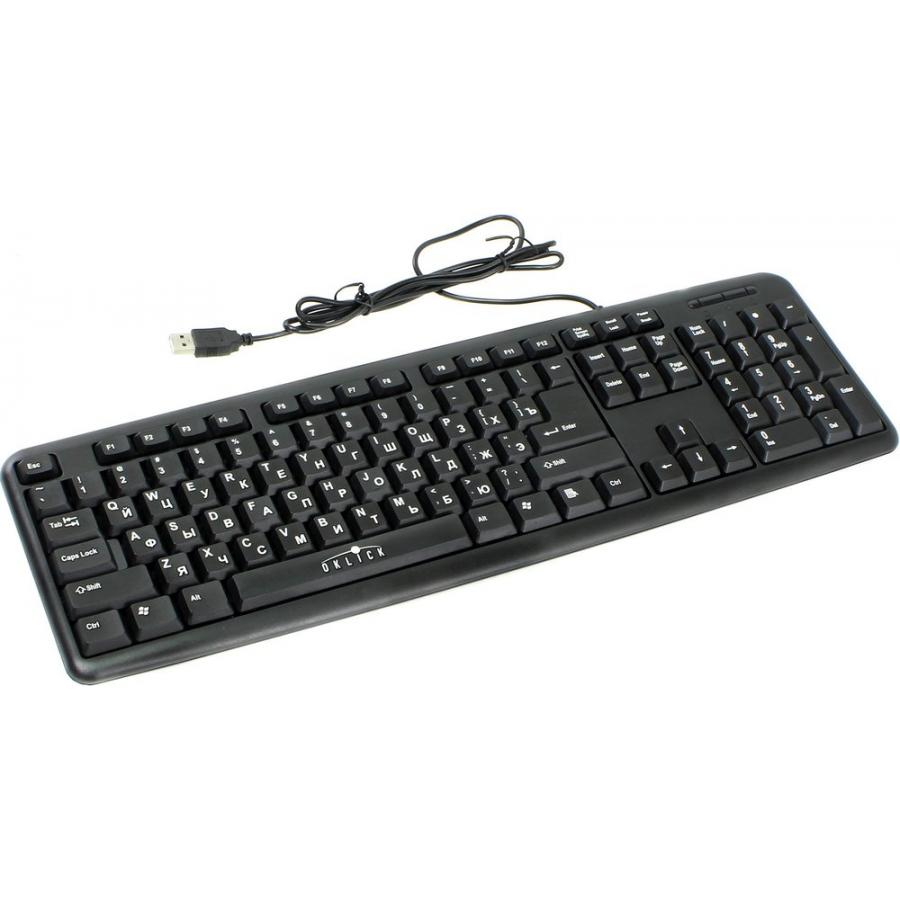 Клавиатура Oklick 180M черный USB цена и фото