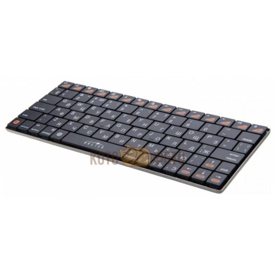 Клавиатура Oklick 840S черный беспроводная BT slim беспроводная клавиатура с тачпадом oklick 830st русские буквы белые чёрный