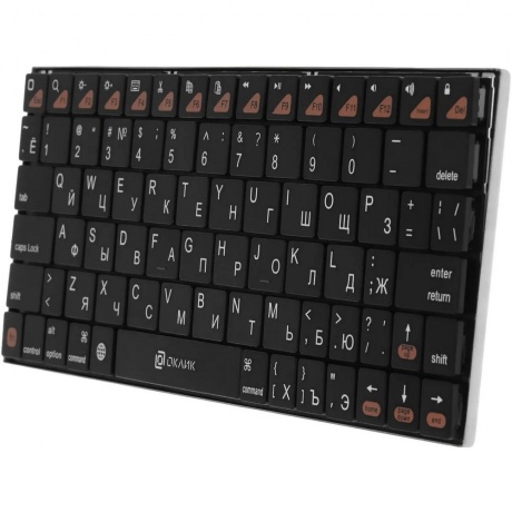 Клавиатура Oklick 840S черный беспроводная BT slim - фото 5