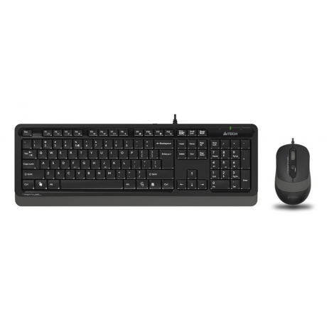 Клавиатура+мышь A4Tech Fstyler F1010 Black/Grey - фото 1