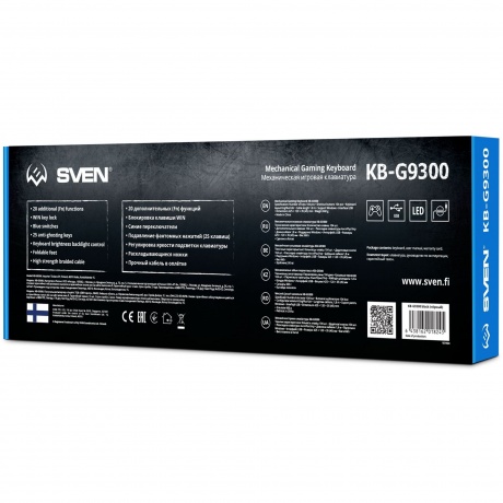 Клавиатура Sven KB-G9300 чёрная - фото 8