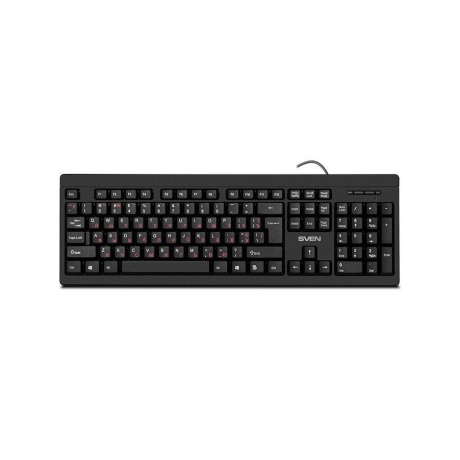 Набор клавиатура и мышь SVEN KB-S320C чёрные (USB, 105 кл, 4 кнопки, 1000 dpi) - фото 3