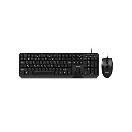 Набор клавиатура + мышь SVEN KB-S330C черные (USB, 104 кл., 3кн., 1200 dpi) - фото 1