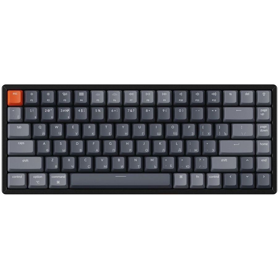 Клавиатура Keychron K2, 84 клавиши RGB подсветка, Hot-Swap, Gateron Blue Switch (K2-C2H) клавиатура keychron k3 red switch k3e1 84 клавиши rgb подсветка