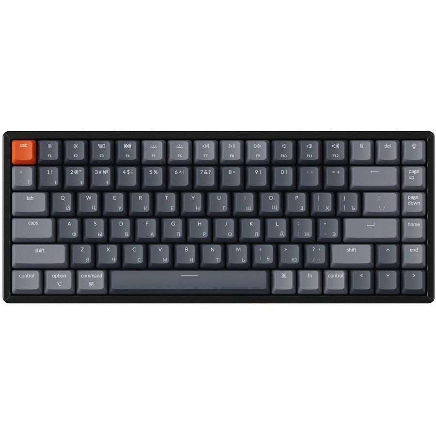Клавиатура Keychron K2, 84 клавиши RGB подсветка, Hot-Swap, Gateron Red Switch (K2-C1H)
