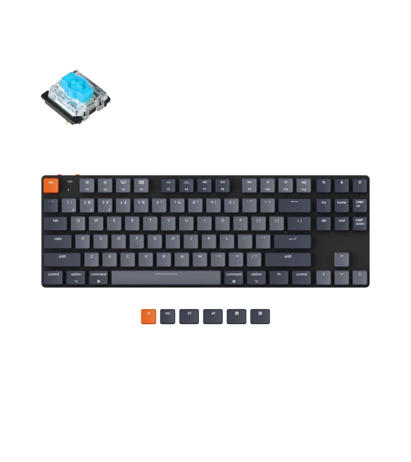 Клавиатура Keychron K1SE, TKL, RGB подсветка, Blue Switch (K1SE-E2)