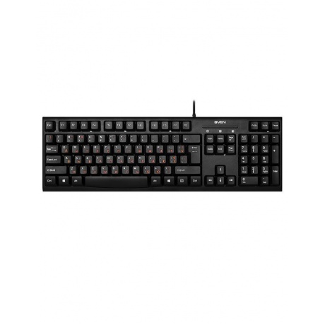 Клавиатура SVEN KB-S300 черная - фото 1