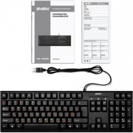Клавиатура SVEN KB-S300 черная - фото 3
