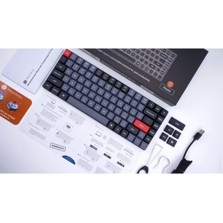 Клавиатура QMK Keychron K3 Pro, 84 клавиши, RGB-подсветка, Gateron Blue Switch - фото 8