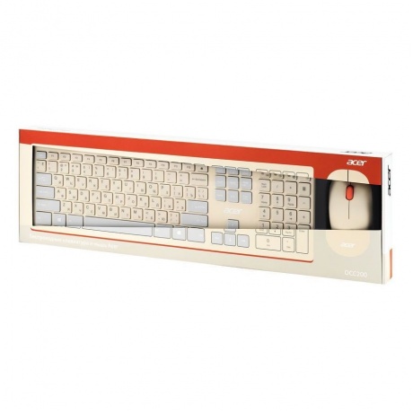 Клавиатура + мышь Acer OCC200 бежевый/коричневый (ZL.ACCEE.004) - фото 16