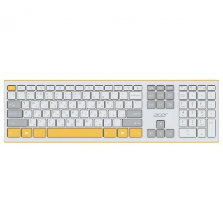 Клавиатура + мышь Acer OCC200 белый/желтый (ZL.ACCEE.002) - фото 2