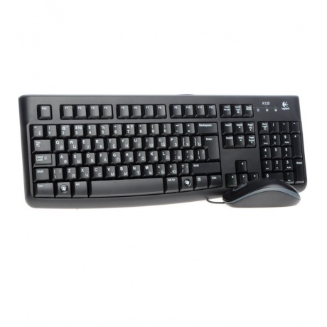 Клавиатура + мышь Logitech MK120 черный/серый USB (920-002562) - фото 2