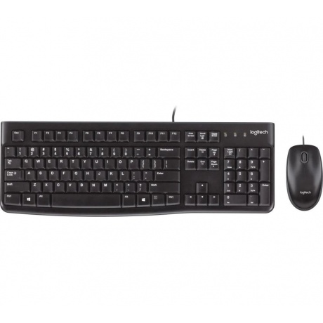 Клавиатура + мышь Logitech MK120 черный/серый USB (920-002562) - фото 3