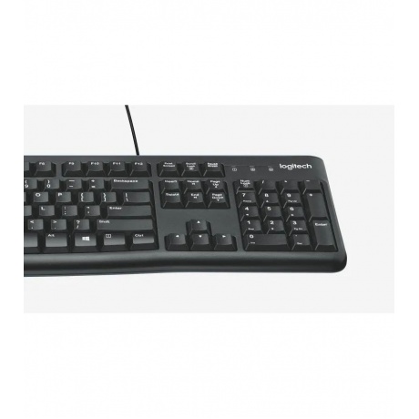 Клавиатура + мышь Logitech MK120 черный/серый USB (920-002562) - фото 4