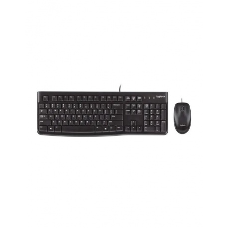 Клавиатура + мышь Logitech MK120 черный/серый USB (920-002562) - фото 5