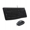 Клавиатура + мышь Logitech MK120 черный/серый USB (920-002562)