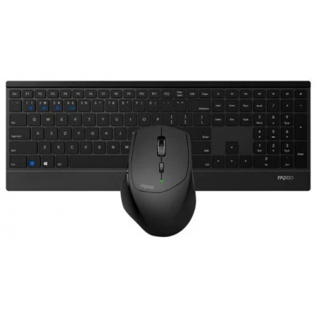 Клавиатура + мышь Rapoo 9500M черный (18892) - фото 1