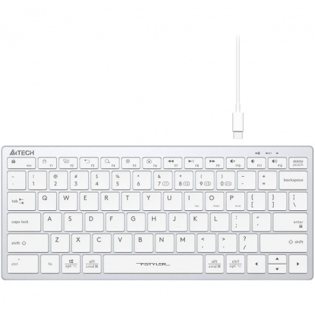 Клавиатура A4Tech Fstyler FBX51C белый - фото 2