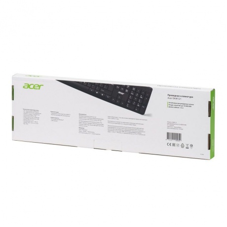 Клавиатура Acer OKW121 черный USB (ZL.KBDEE.00B) - фото 17
