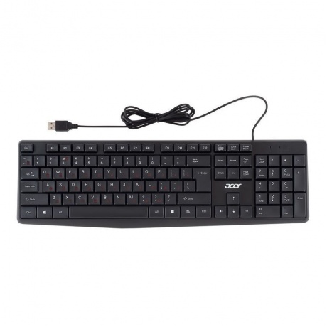 Клавиатура Acer OKW121 черный USB (ZL.KBDEE.00B) - фото 8