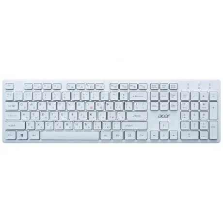 Клавиатура Acer OKW123 белый USB (ZL.KBDEE.00D)