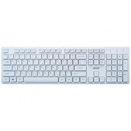 Клавиатура Acer OKW123 белый USB (ZL.KBDEE.00D) - фото 1