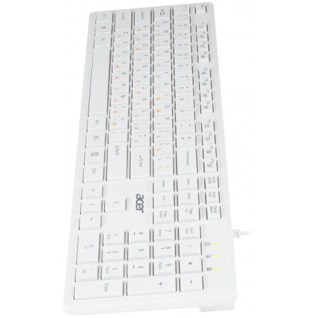 Клавиатура Acer OKW123 белый USB (ZL.KBDEE.00D) - фото 5